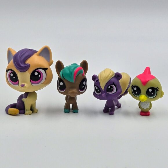 Littlest Pet Shop Panic Falconette #1-184 Lovelace McMare #1-182 Silky L’Aroma # - Picture 1 of 7